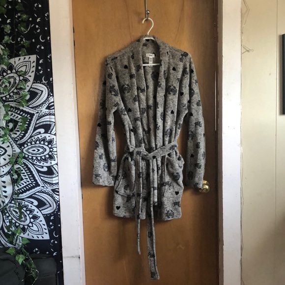 Short Cozy Robe PINK - Picture 1 of 4